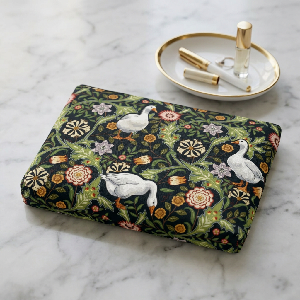 Thistle & Wing | Indigo Bloom Accessory Pouch Printify