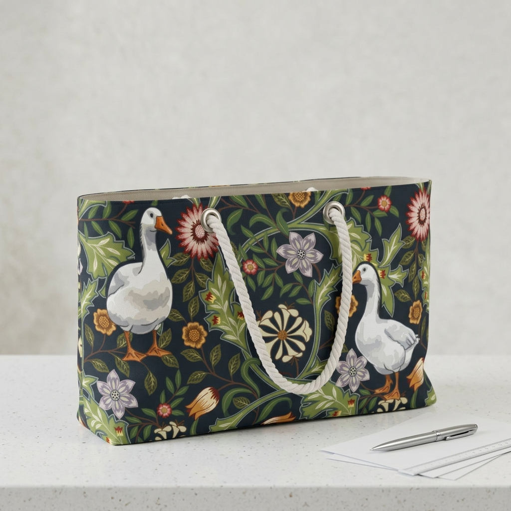 Thistle & Wing | Indigo Bloom Tote Printify