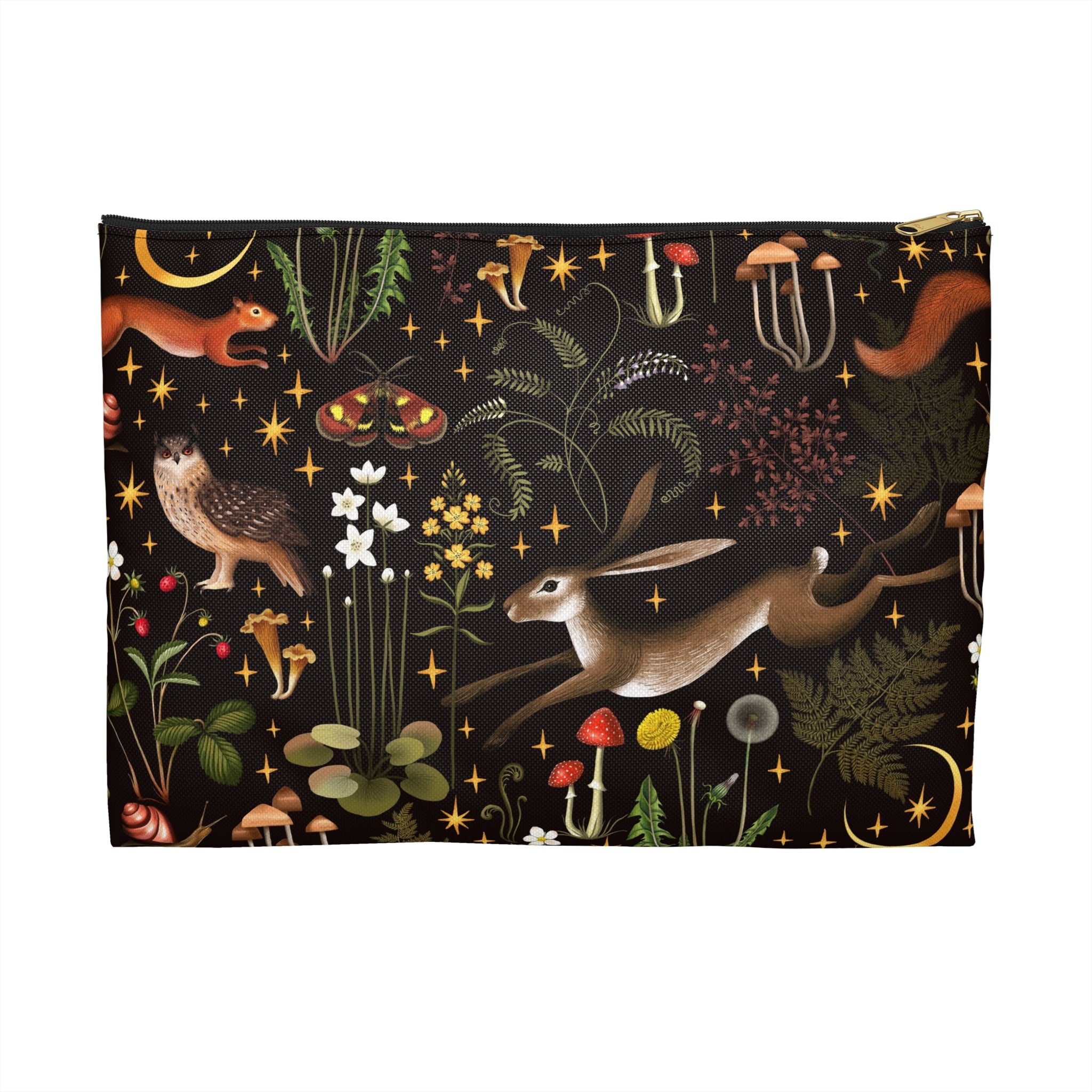 Midnight Woodland Reverie Accessory Pouch