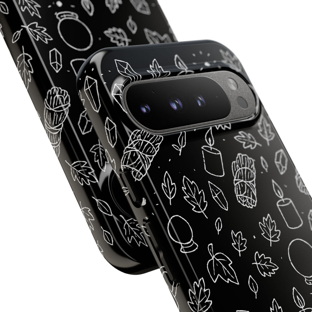 Spiritual Doodles Case, Crystal Phone case, Spiritual Doodles Case - Tough Case for Crystals Lovers, Gift for Her, Witch Decor, Phone Vibes