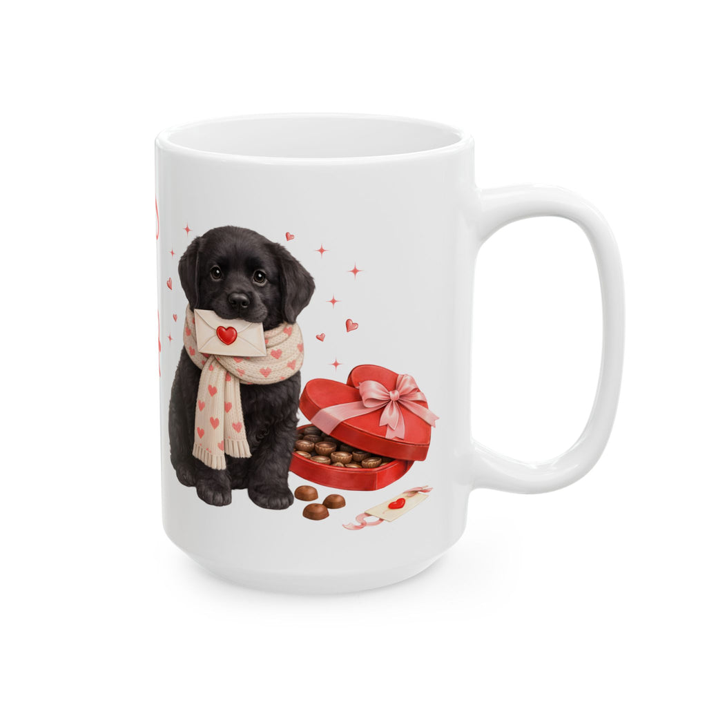 Custom Black Lab Mug Personalized Name | Valentine Dog Lover Gift
