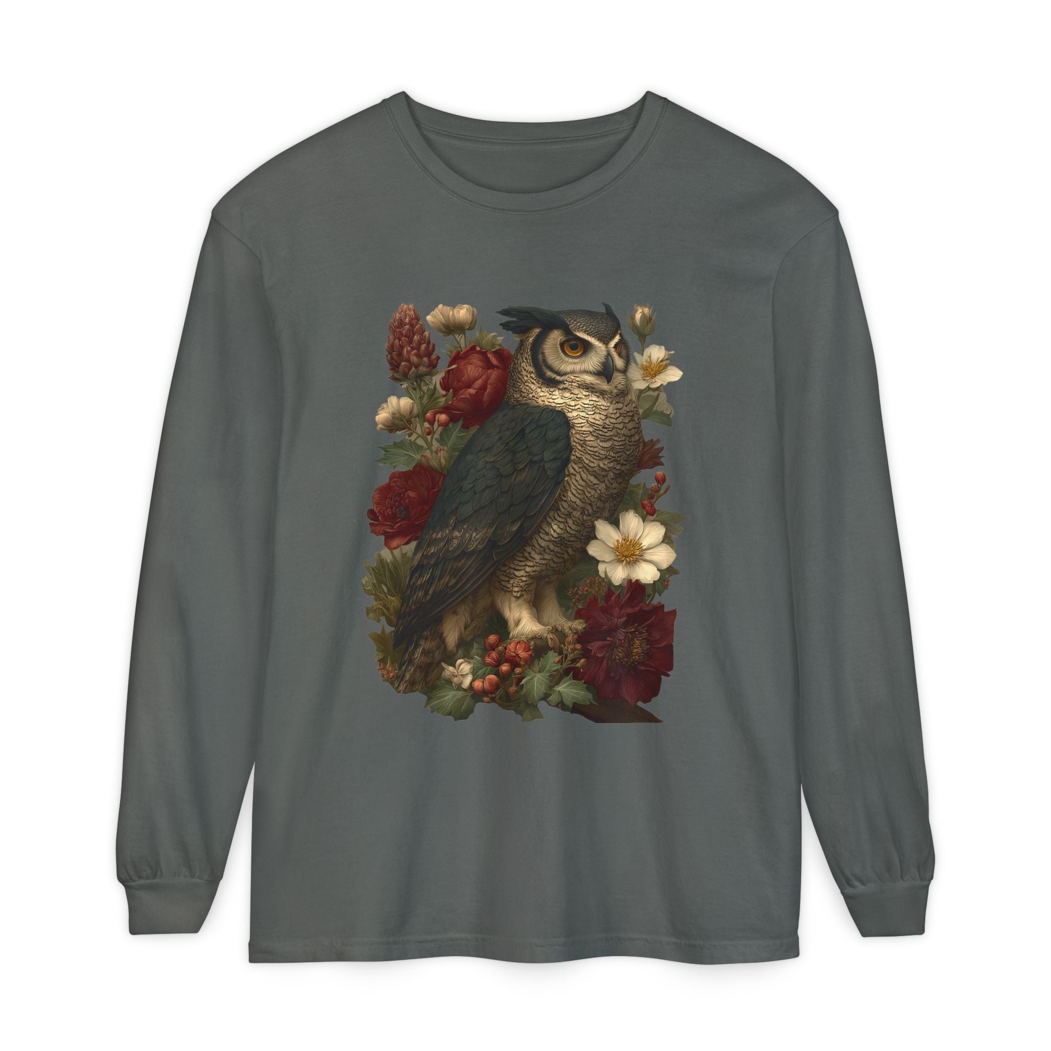 Gothmas Owl Long Sleeve Shirt | Goth Christmas Holiday Gift