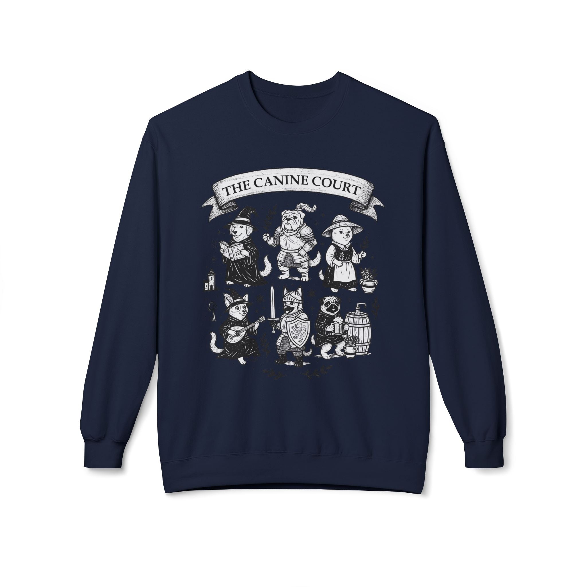 The Canine Court Medieval Dog Sweatshirt | Castlecore Pullover