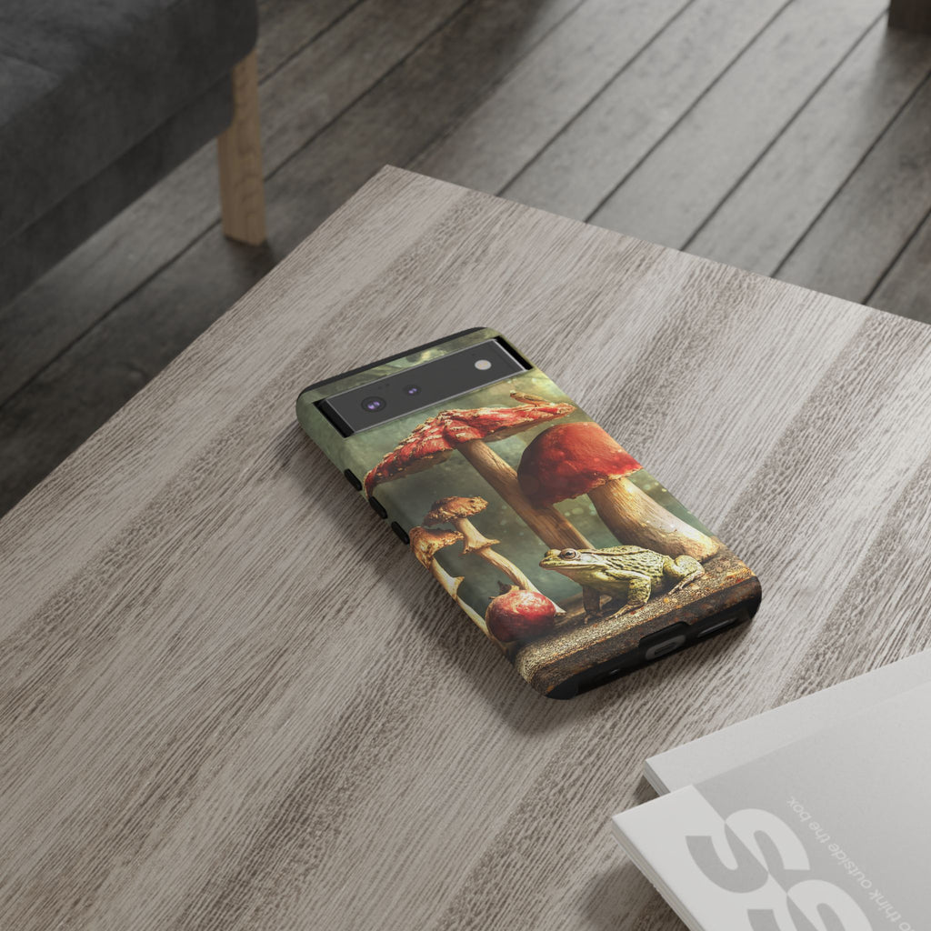 Toad and Stools Case, Crystal Phone case, Toad Stools Case - Tough Case for Toad Lovers, Gift for Her, Mushroom Decor, Toad Vibes