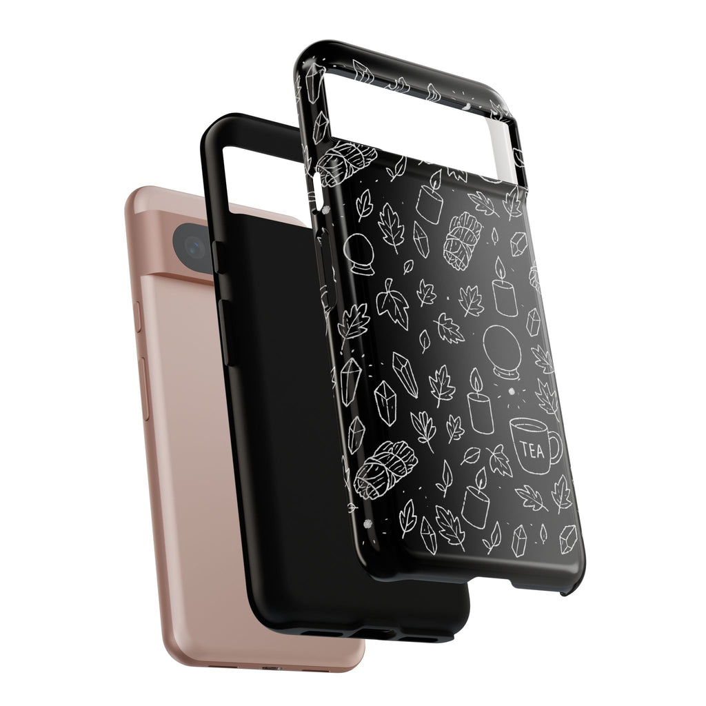 Spiritual Doodles Case, Crystal Phone case, Spiritual Doodles Case - Tough Case for Crystals Lovers, Gift for Her, Witch Decor, Phone Vibes