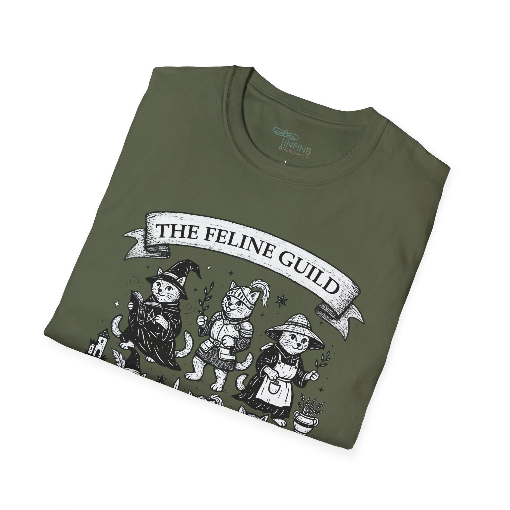 The Feline Guild Cat Lover Shirt | Medieval Fantasy T-Shirt