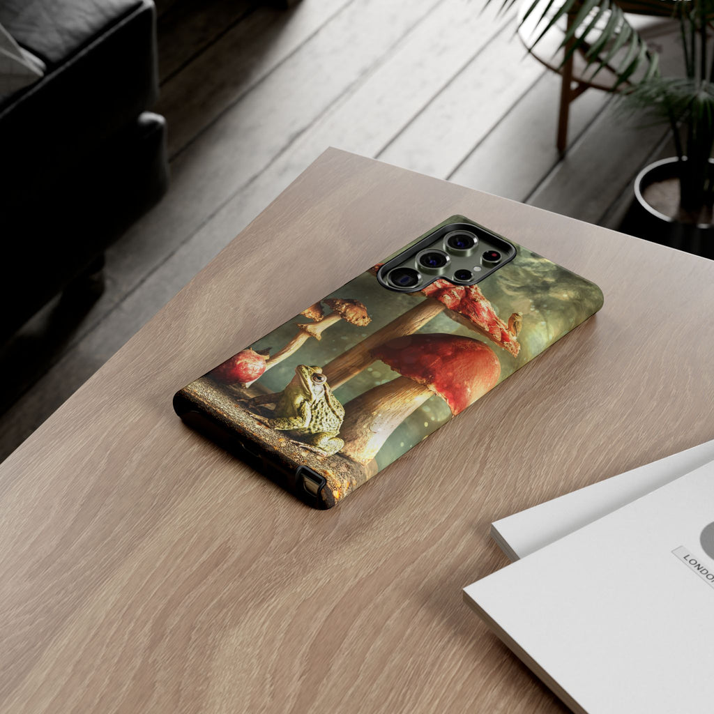 Toad and Stools Case, Crystal Phone case, Toad Stools Case - Tough Case for Toad Lovers, Gift for Her, Mushroom Decor, Toad Vibes