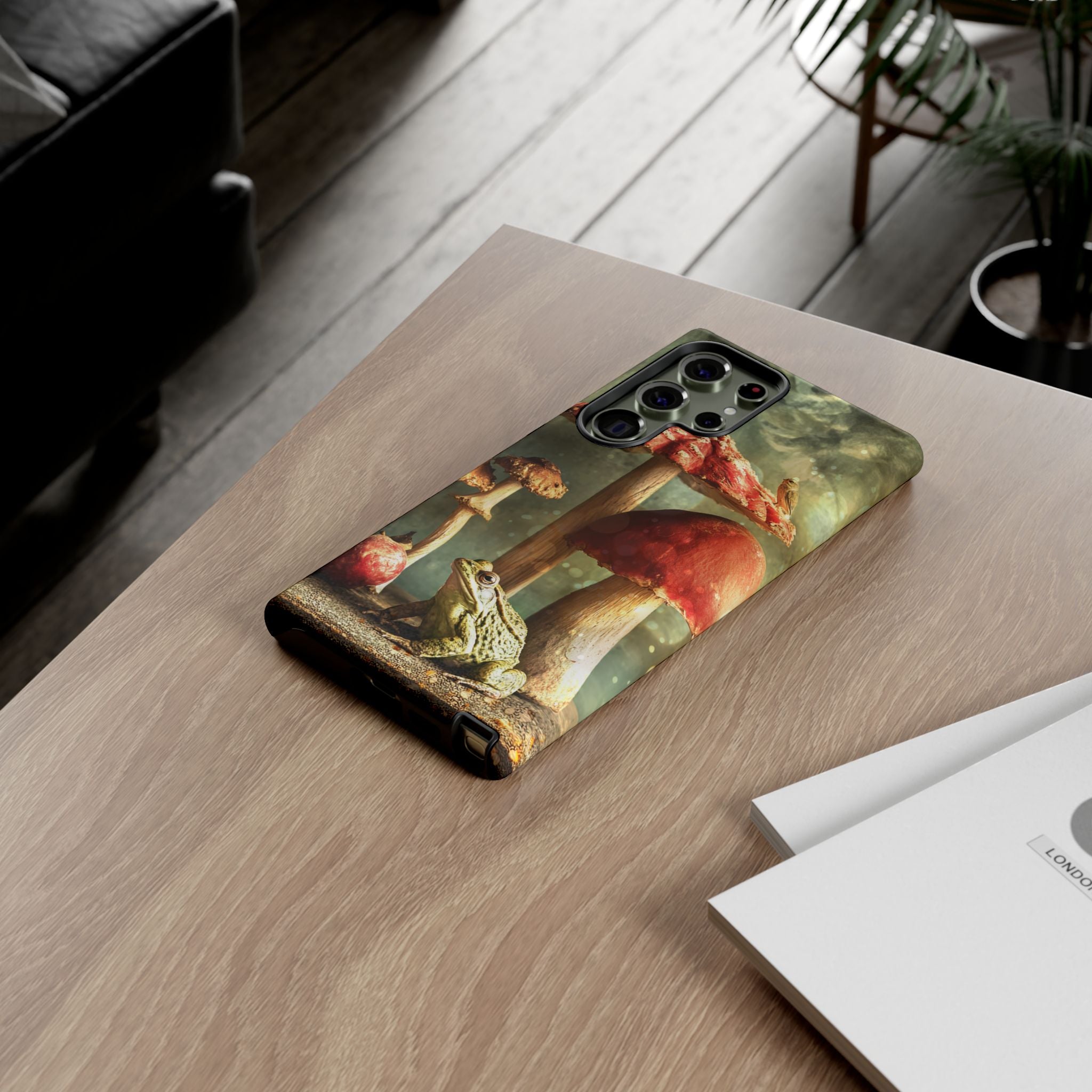 Toad and Stools Case, Crystal Phone case, Toad Stools Case - Tough Case for Toad Lovers, Gift for Her, Mushroom Decor, Toad Vibes