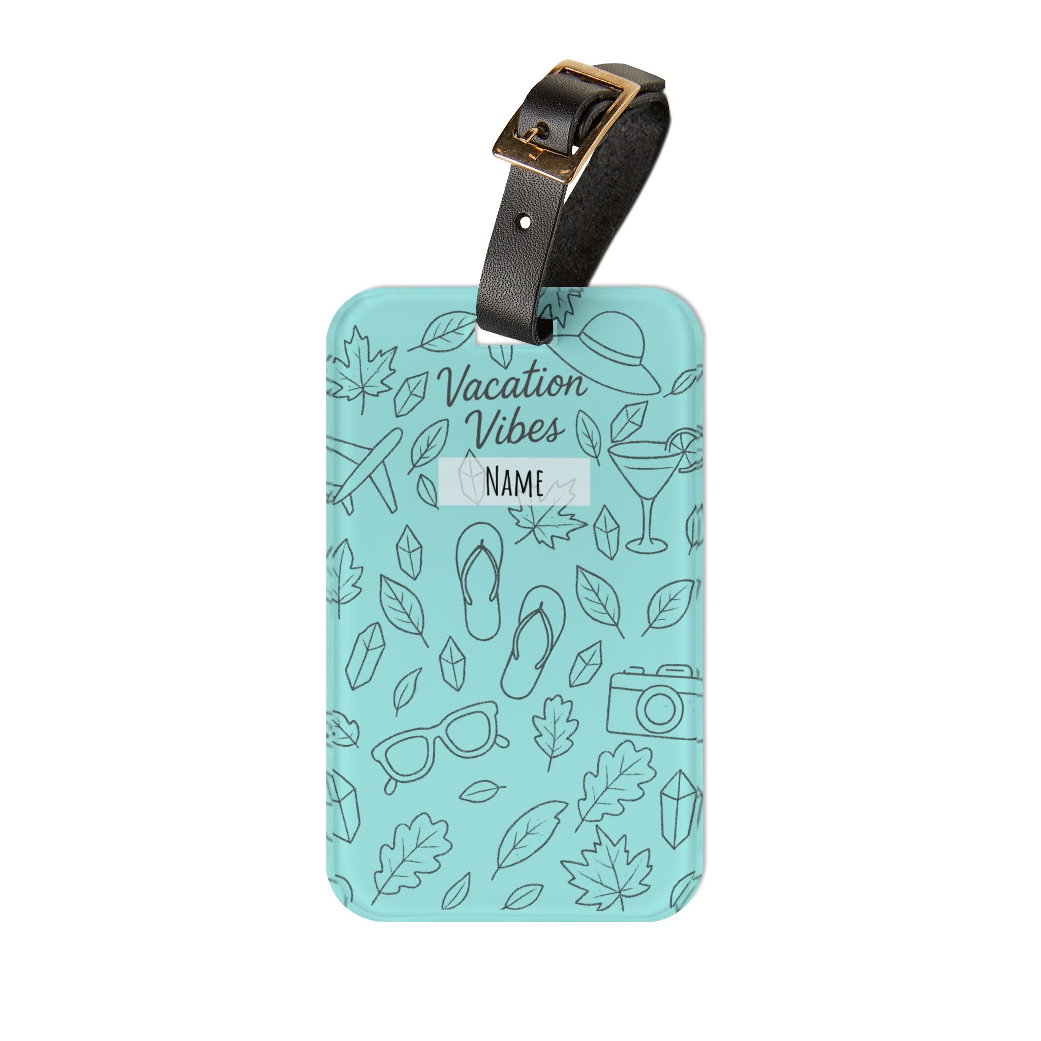 Luggage Tag Blue | Custom Travel Accessory, Personalized Suitcase Label, Bridal Gift, Cute Holiday Gift