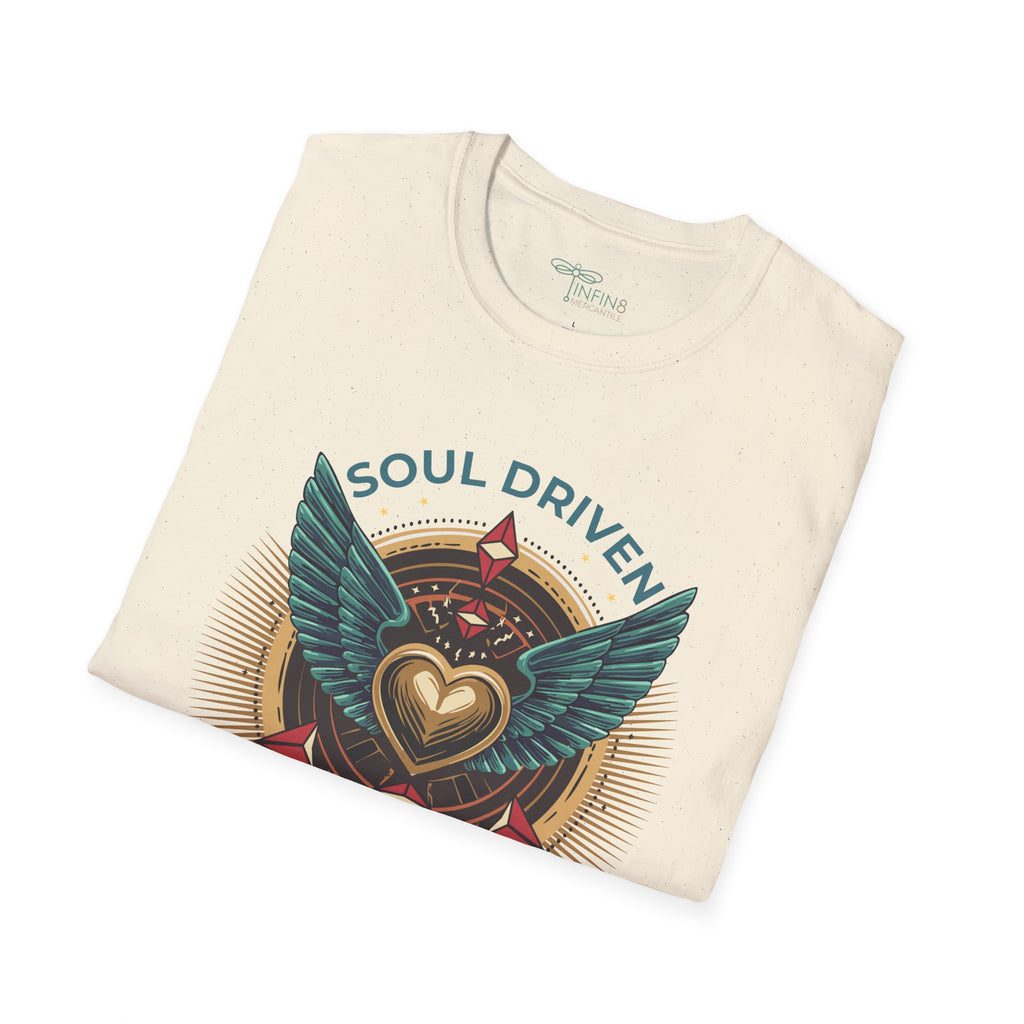 Soul Drive Algorithm T‑Shirt | Unisex Inspirational Tee for Creative Rebels, Frequency Raisers & Gen X Truth Tellers