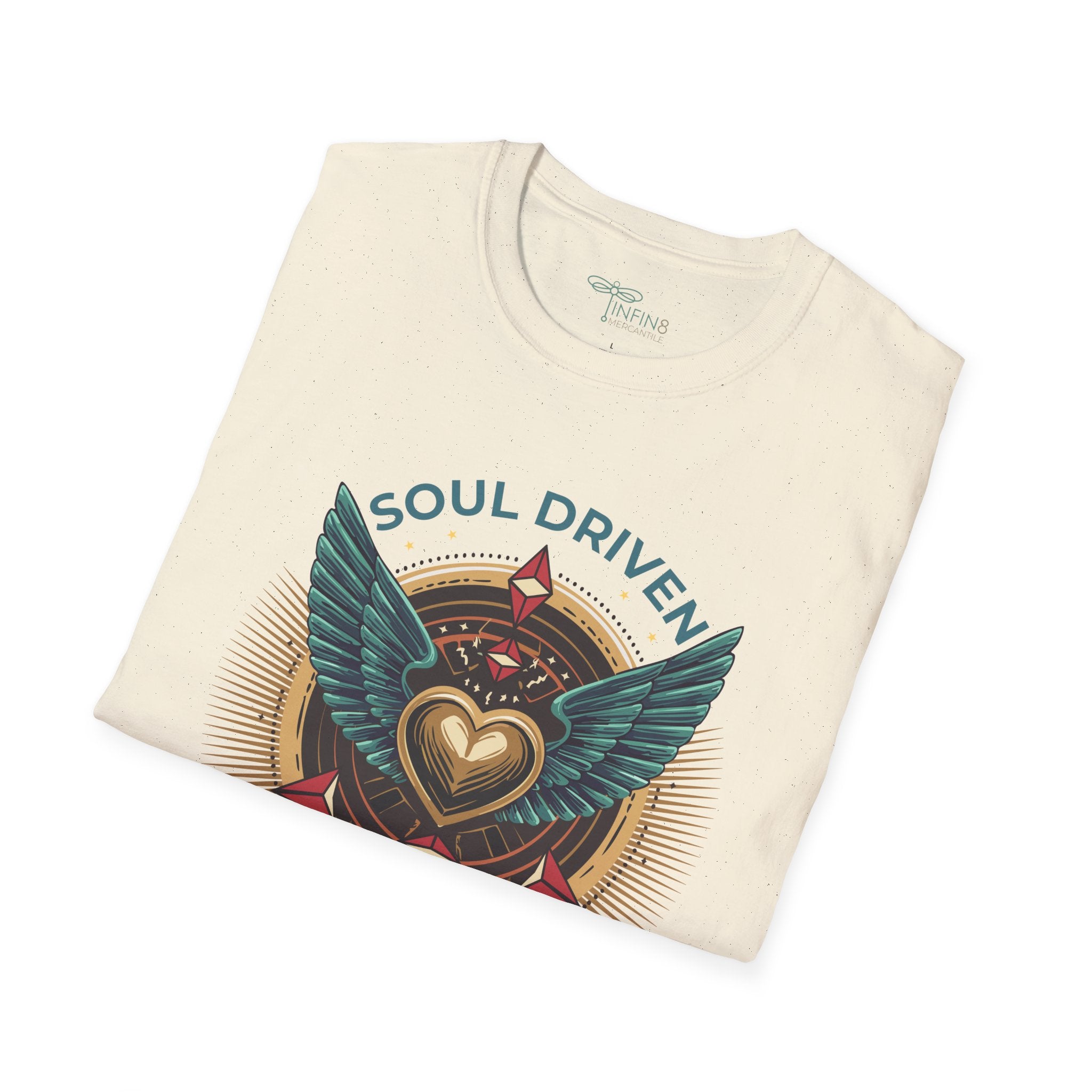 Soul Drive Algorithm T‑Shirt | Unisex Inspirational Tee for Creative Rebels, Frequency Raisers & Gen X Truth Tellers