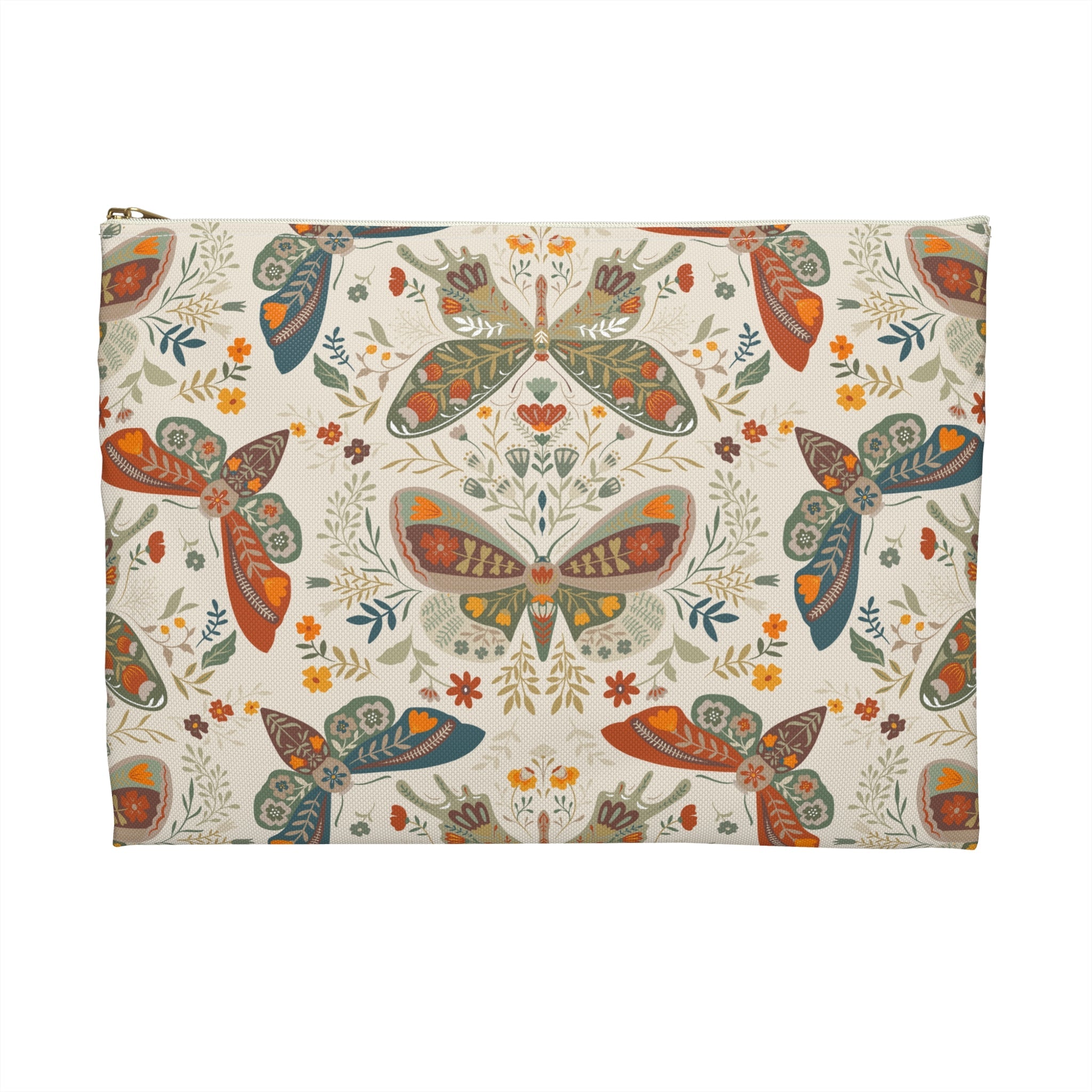 Moth Botanica | Wildflower Garden Accessory Pouch Printify