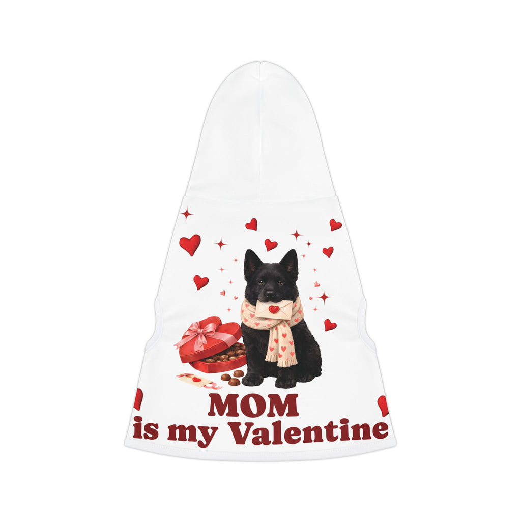 Black German Shepherd Valentine Dog Hoodie | Matching Dog Hoodie for Dog Mom Set