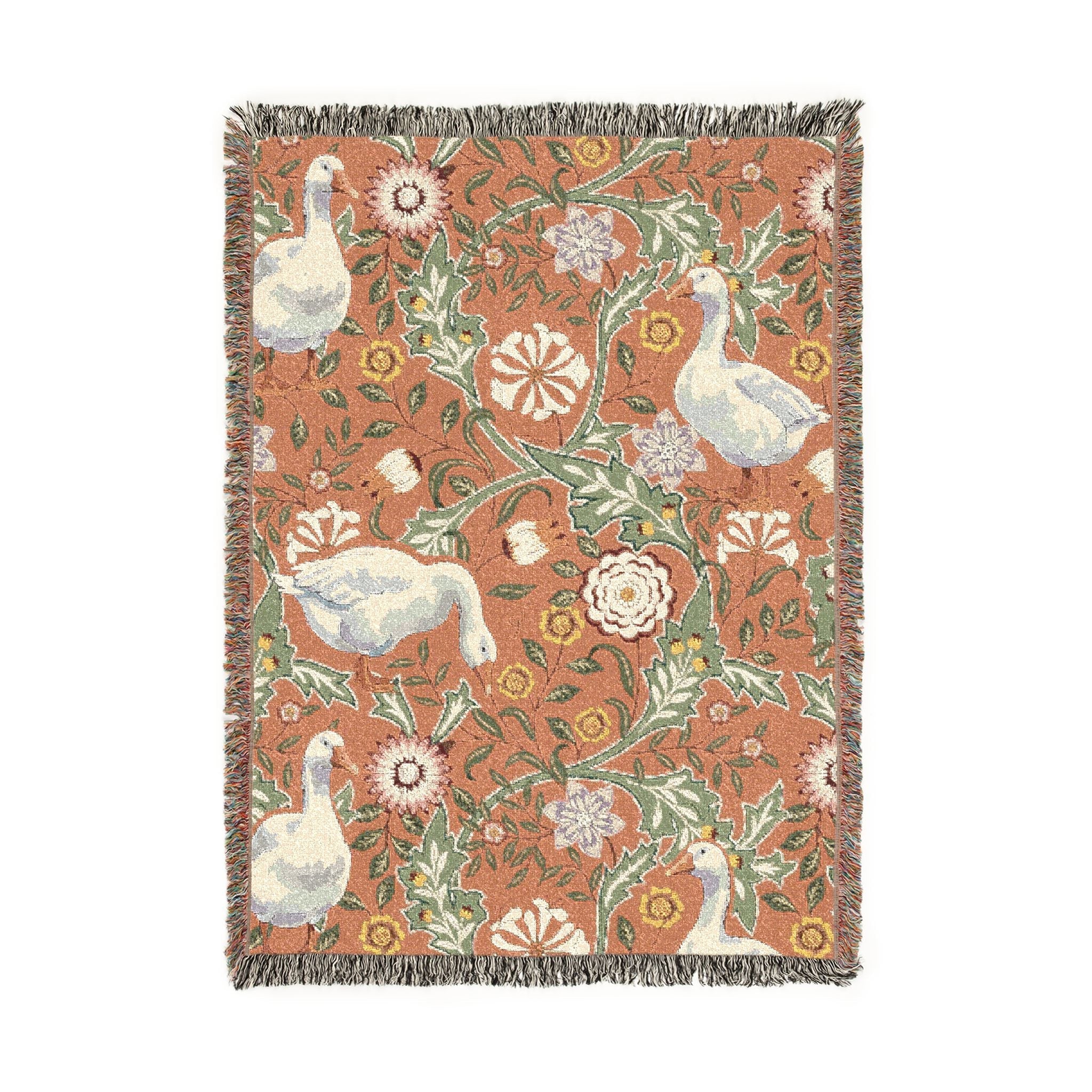 Thistle & Wing | Blush Garden Woven Throw Printify