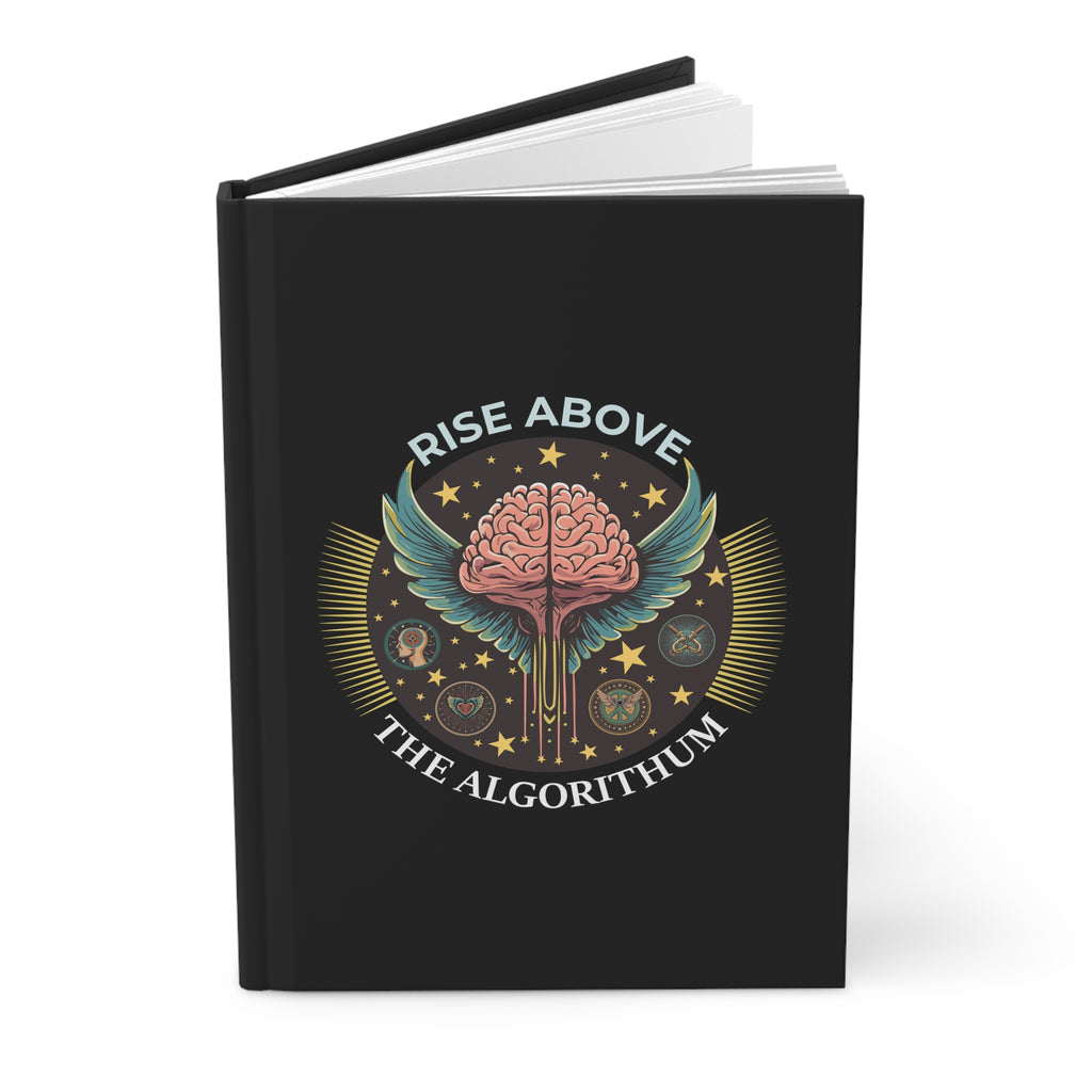Rise Above the Algorithm Journal, Motivational Hardcover Notebook, Unique Gift for Writers, Students & Creatives