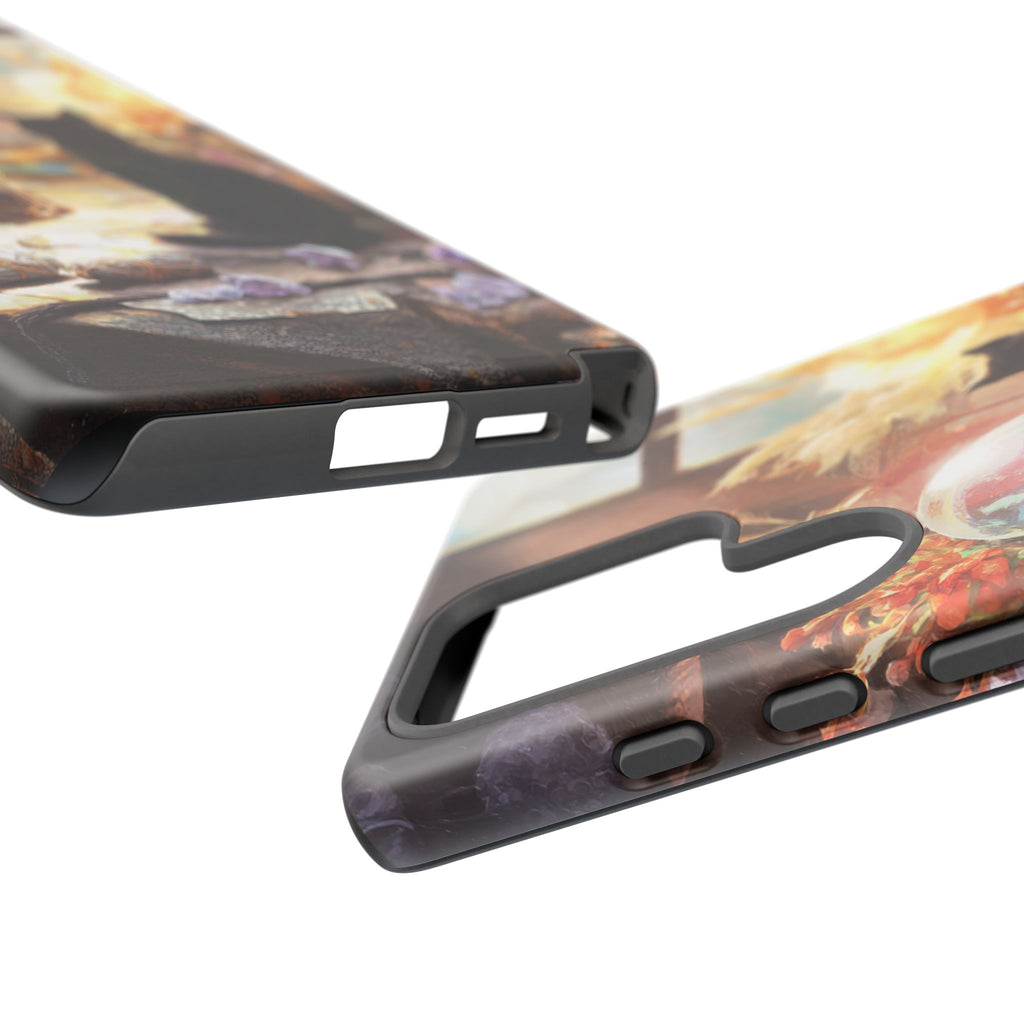 Crystal Phone case, Black Cat Case - Aesthetic Tough Case for Black Cat Lovers, Gift for Her, Witch Decor, Phone Protector, Home Vibes