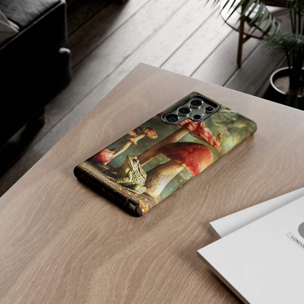 Toad and Stools Case, Crystal Phone case, Toad Stools Case - Tough Case for Toad Lovers, Gift for Her, Mushroom Decor, Toad Vibes