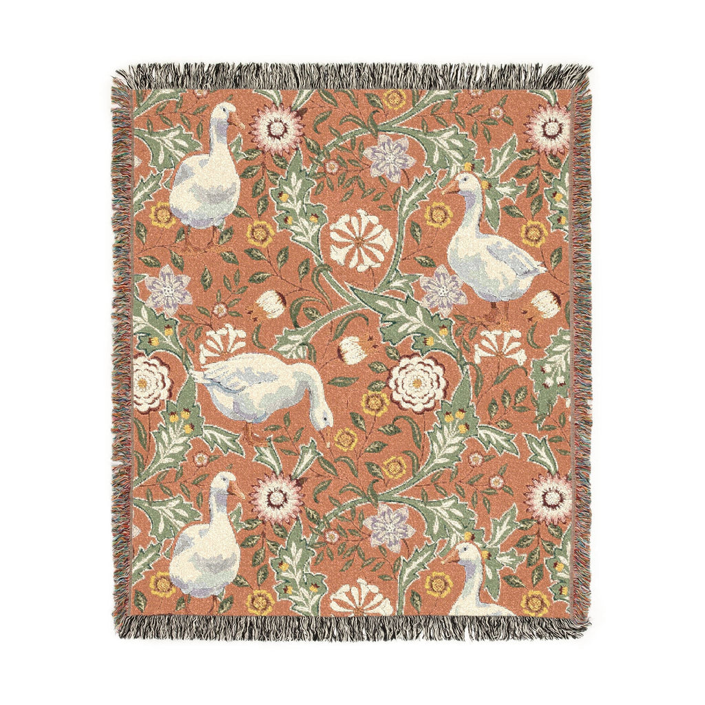 Thistle & Wing | Blush Garden Woven Throw Printify