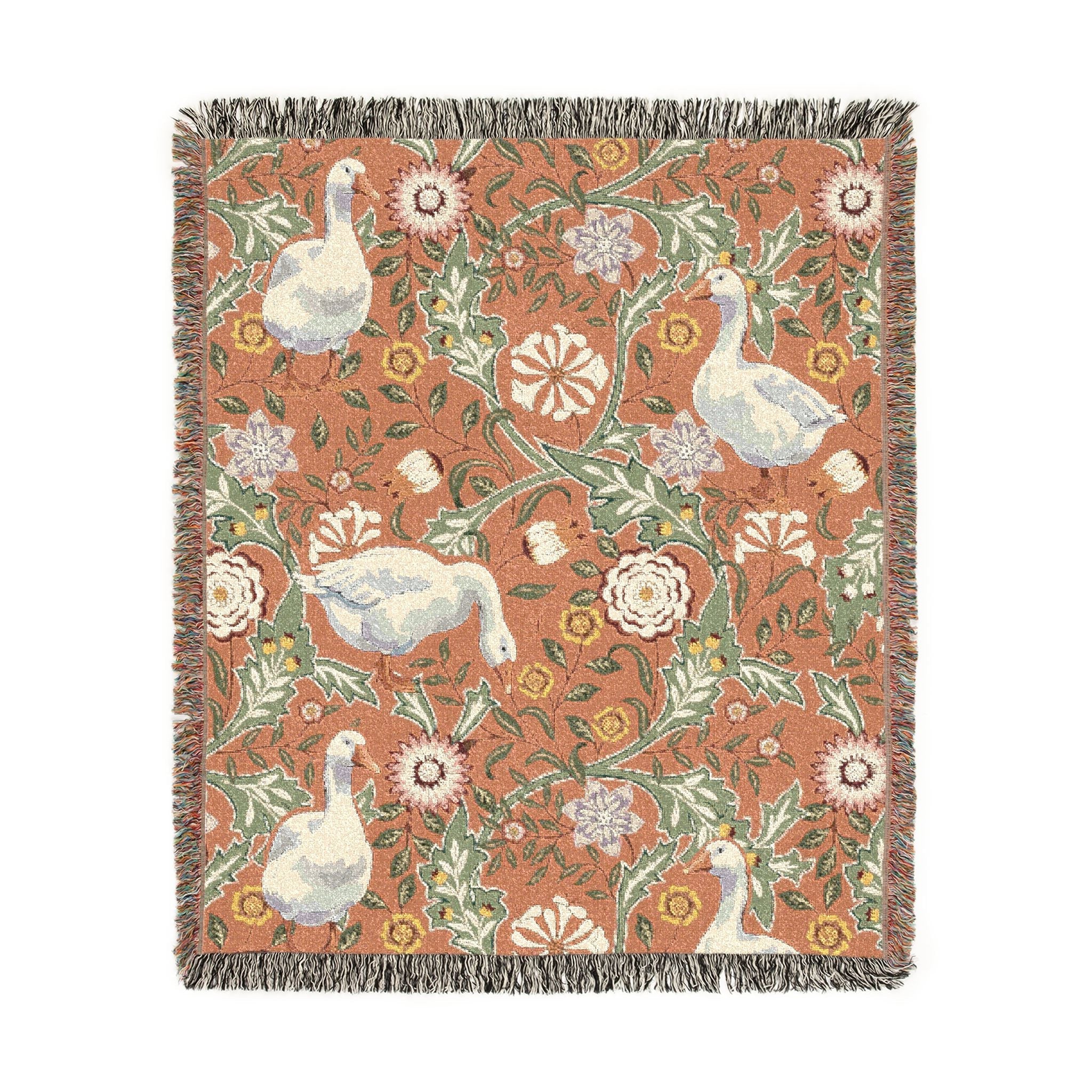 Thistle & Wing | Blush Garden Woven Throw Printify