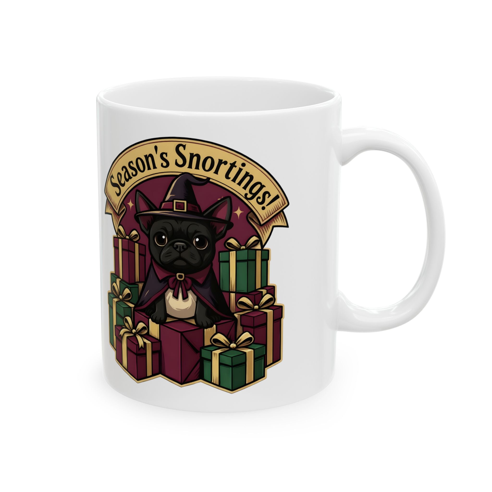 Gothmas Frenchie French Bulldog Mug | Frenchie Christmas Coffee Cup