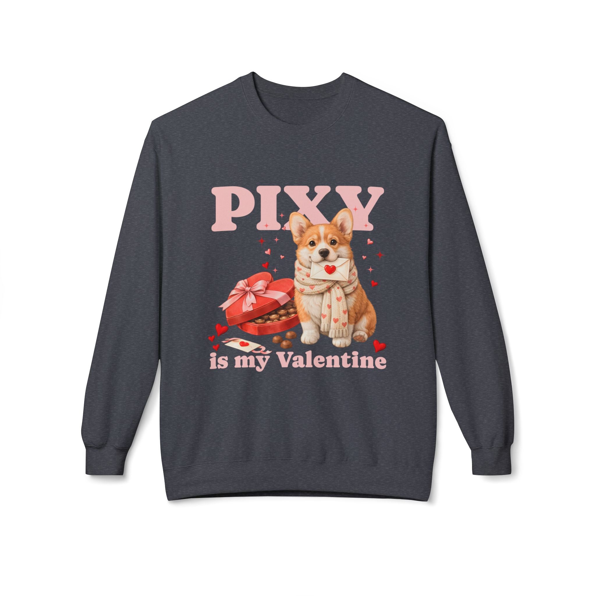 Corgi Matching Dog and Owner Valentine Shirts | Custom Dog Mom Sweatshirt and Dog Hoodie Set