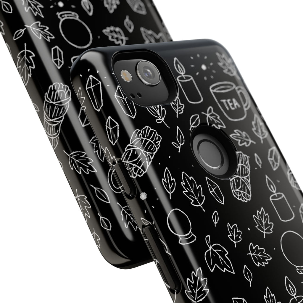 Spiritual Doodles Case, Crystal Phone case, Spiritual Doodles Case - Tough Case for Crystals Lovers, Gift for Her, Witch Decor, Phone Vibes