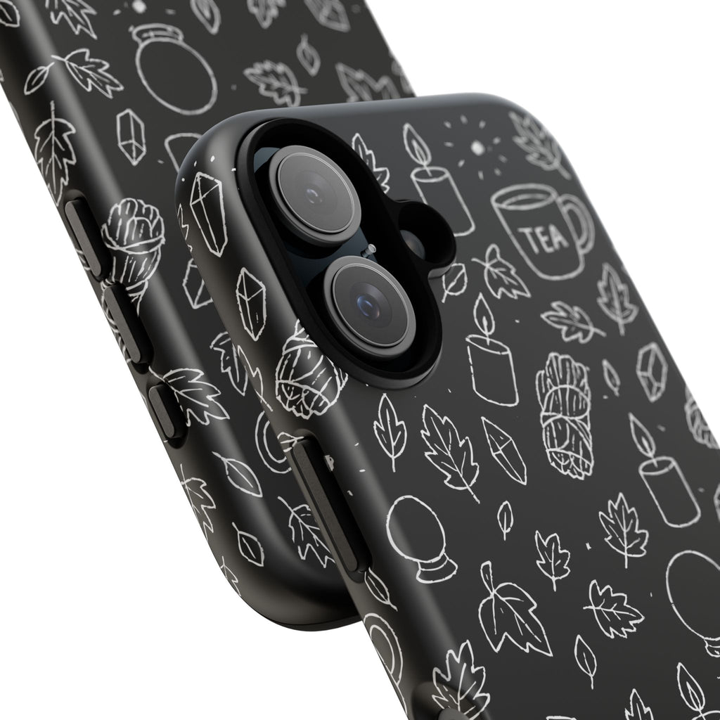 Spiritual Doodles Case, Crystal Phone case, Spiritual Doodles Case - Tough Case for Crystals Lovers, Gift for Her, Witch Decor, Phone Vibes