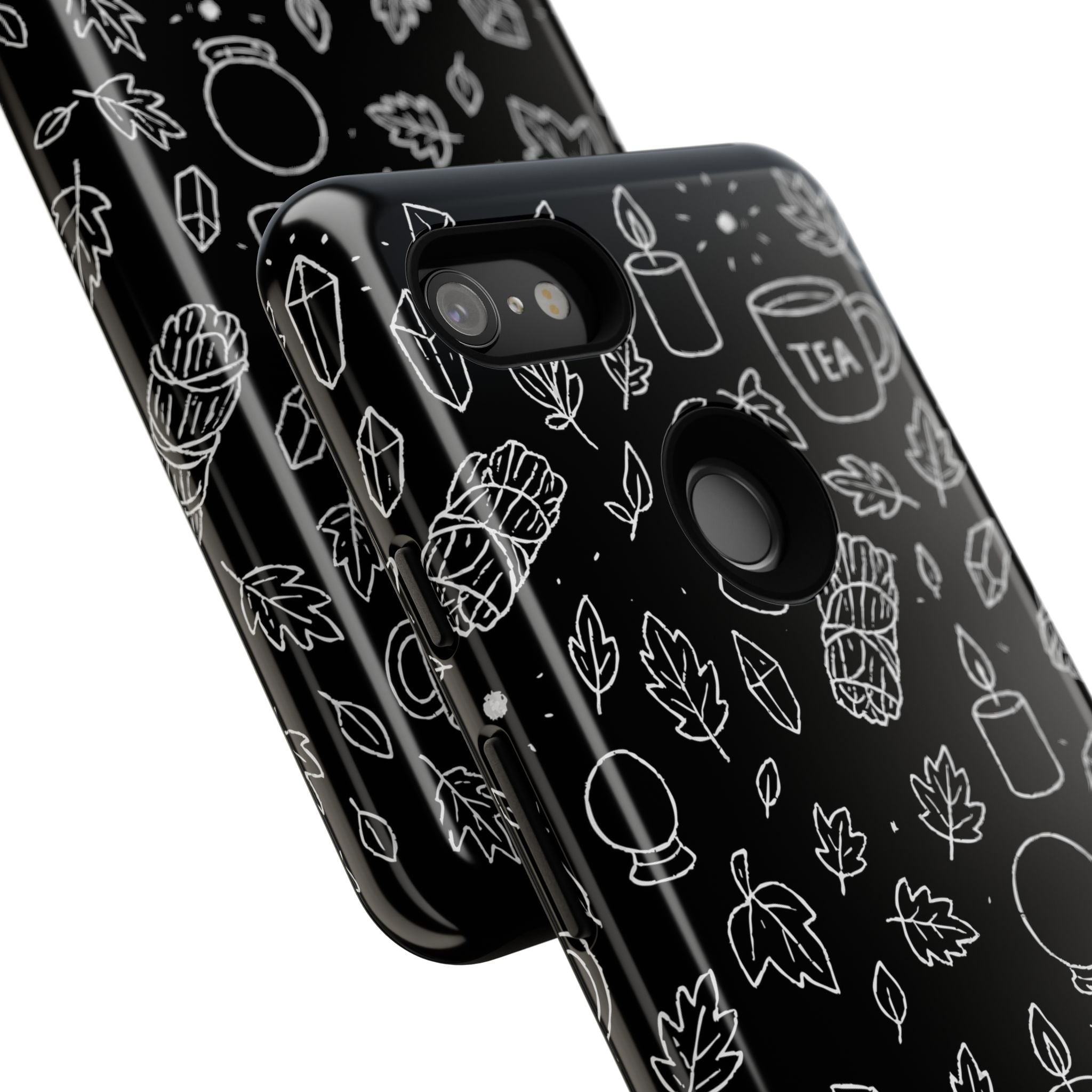 Spiritual Doodles Case, Crystal Phone case, Spiritual Doodles Case - Tough Case for Crystals Lovers, Gift for Her, Witch Decor, Phone Vibes