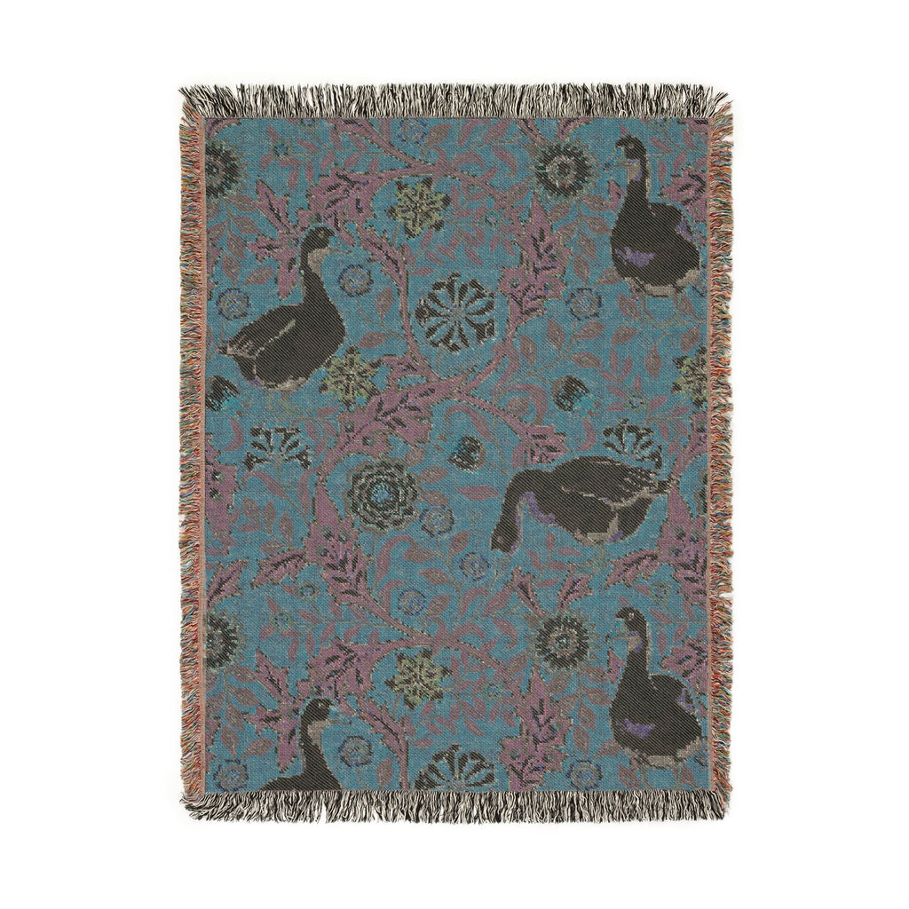 Thistle & Wing | Blush Garden Woven Throw Printify