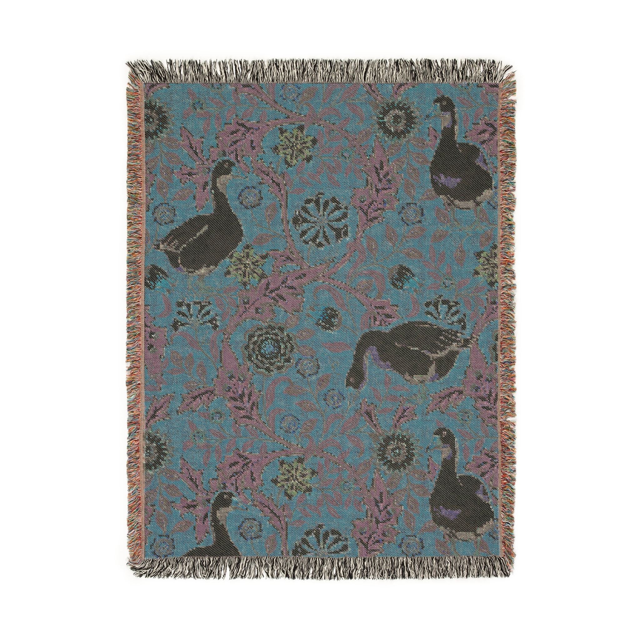Thistle & Wing | Blush Garden Woven Throw Printify