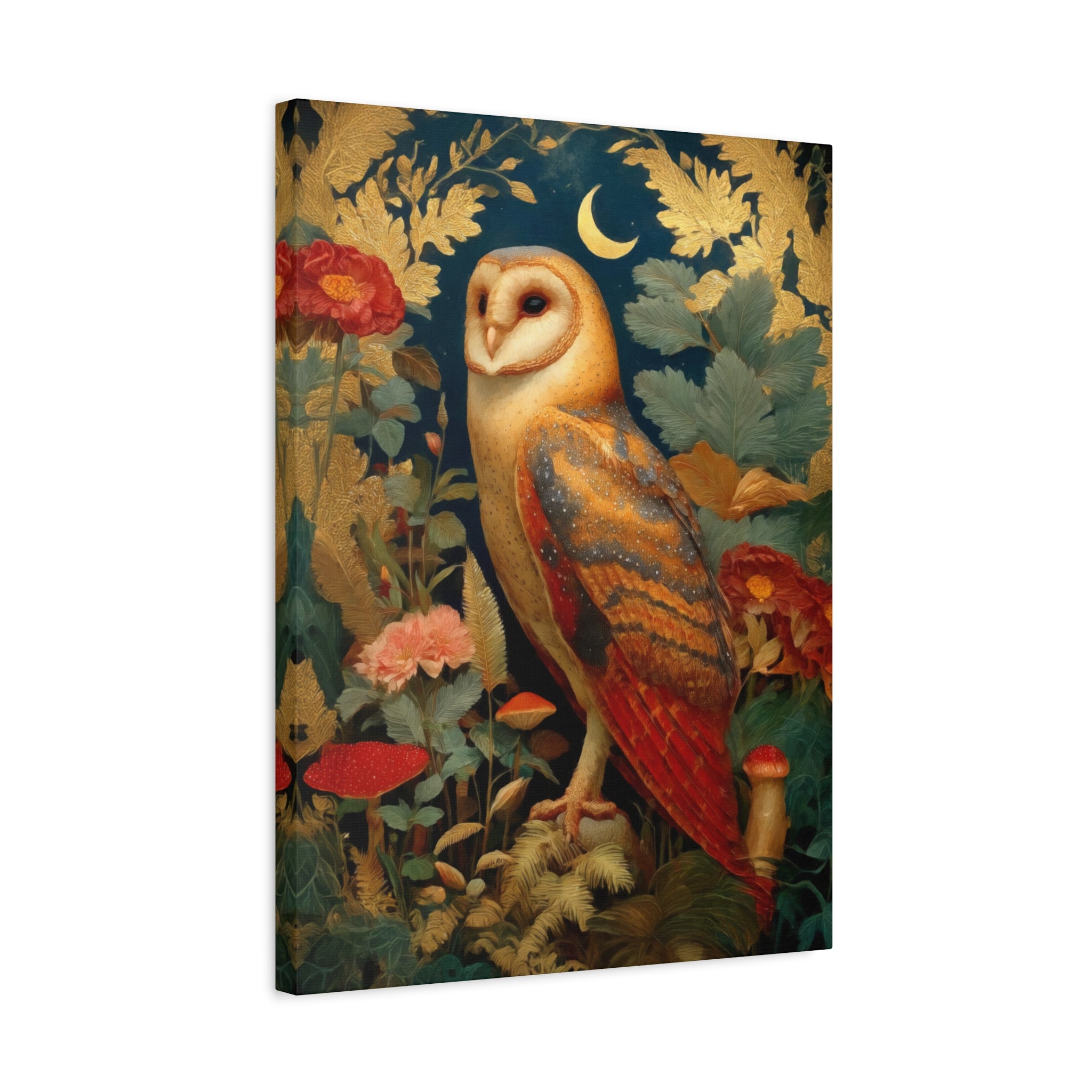 Barn Owl Canvas | Woodland Creatures Wall Art for Nature-Inspired Homes