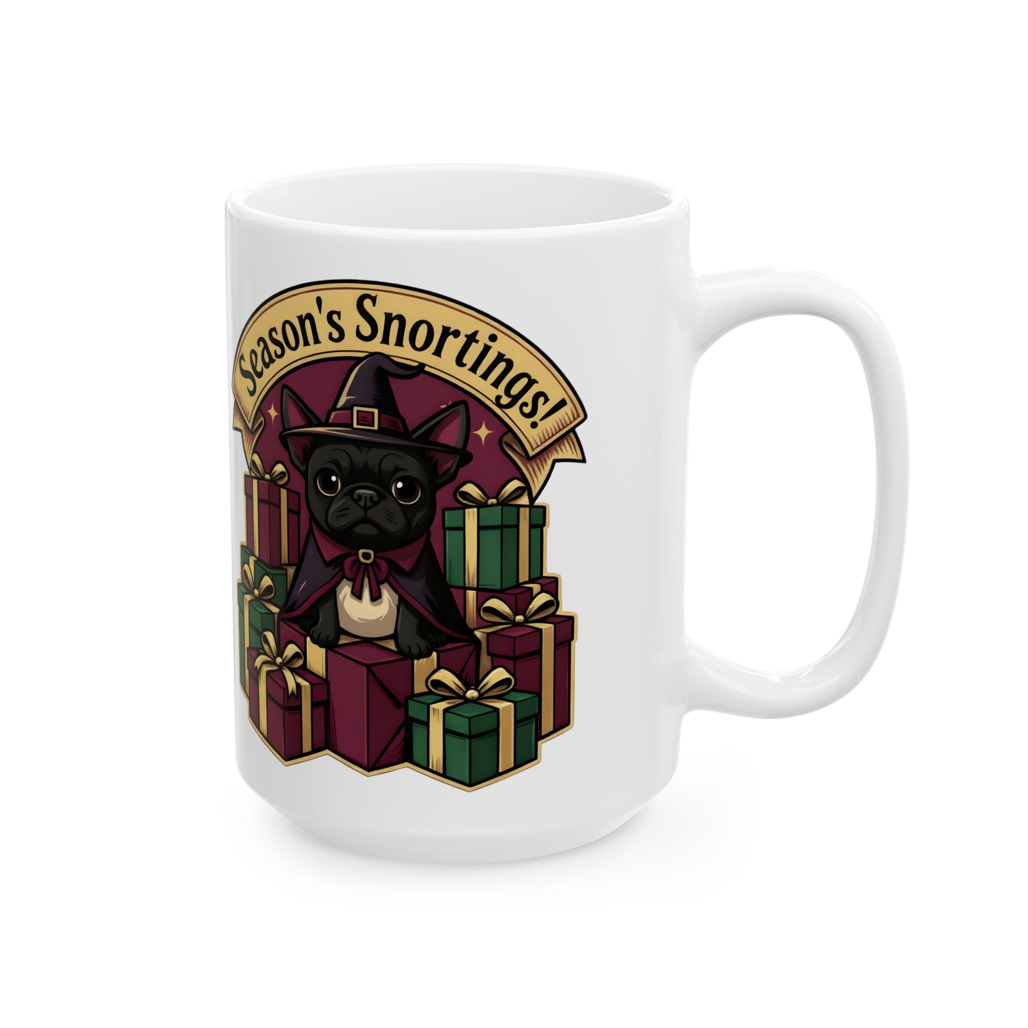 Gothmas Frenchie French Bulldog Mug | Frenchie Christmas Coffee Cup