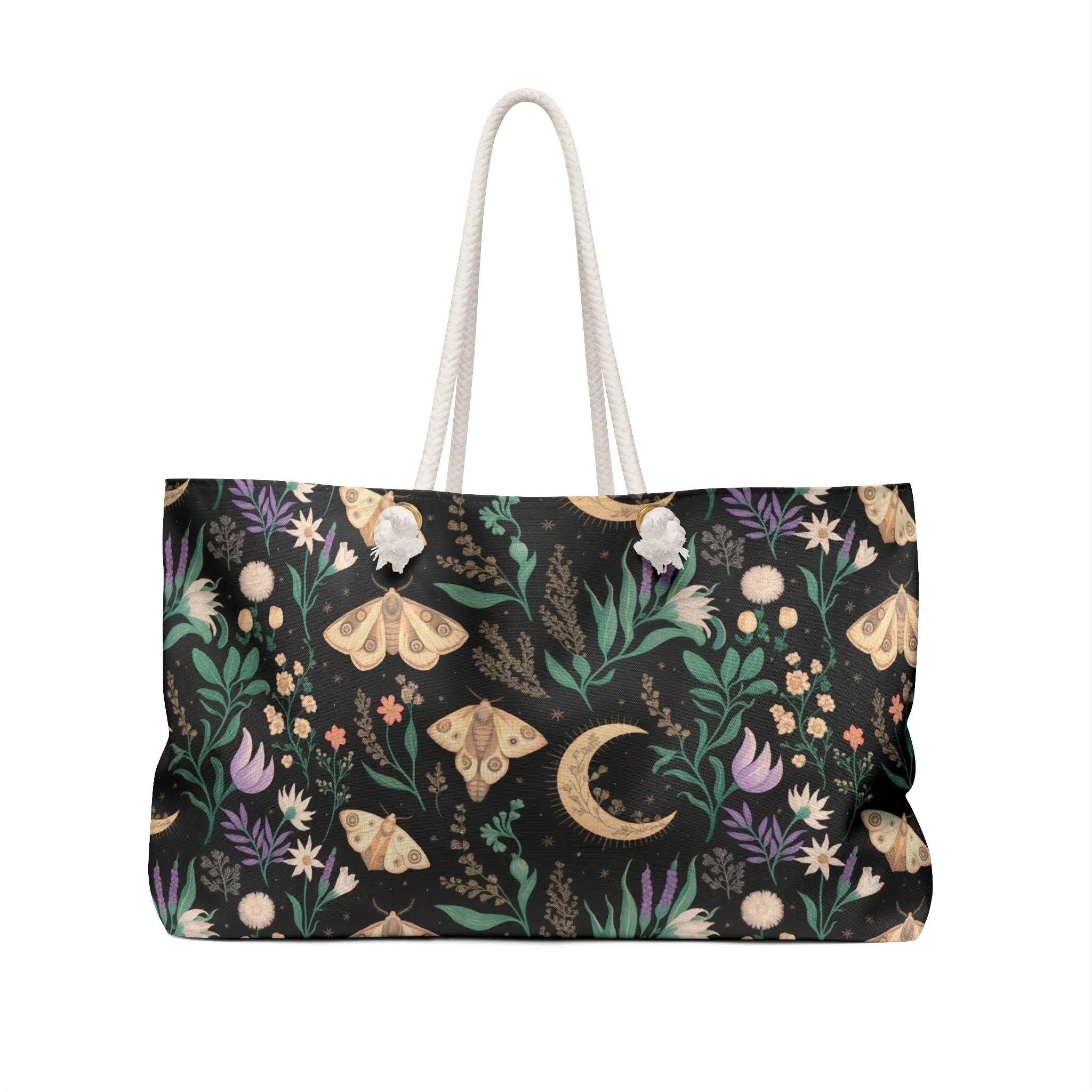 Celestial Moth Blooms | Weekender Tote Bag Oversized – Infin8
