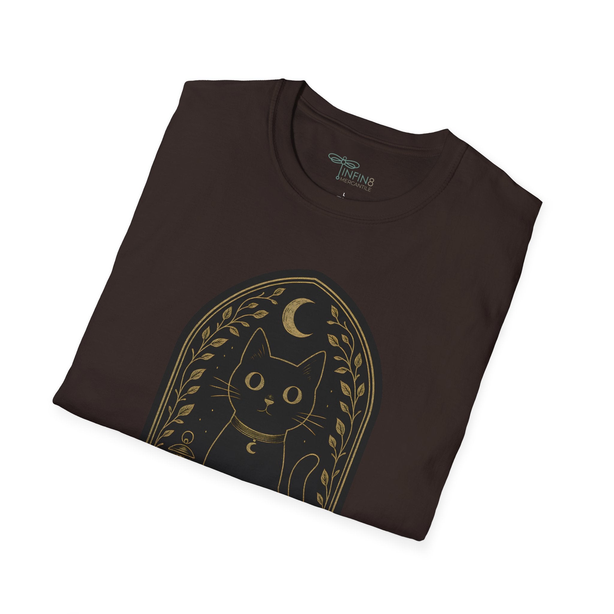 The Watchful Cat T-Shirt | The Forest Garden Black Cat Lover Tee