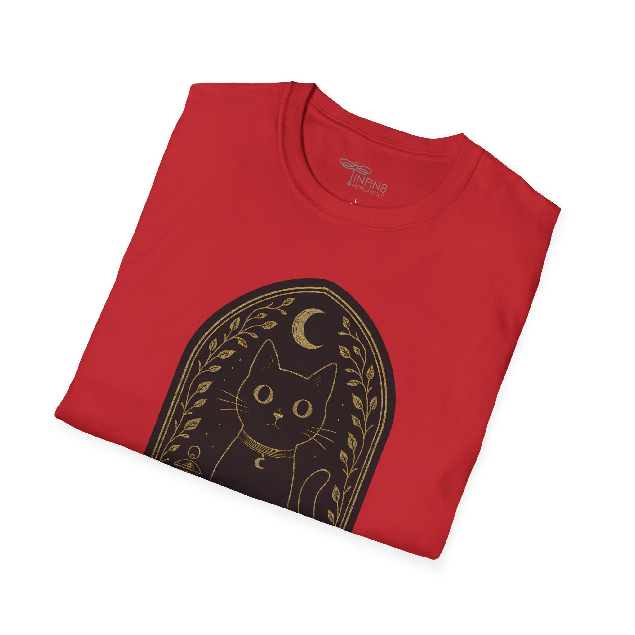 The Watchful Cat T-Shirt | The Forest Garden Black Cat Lover Tee