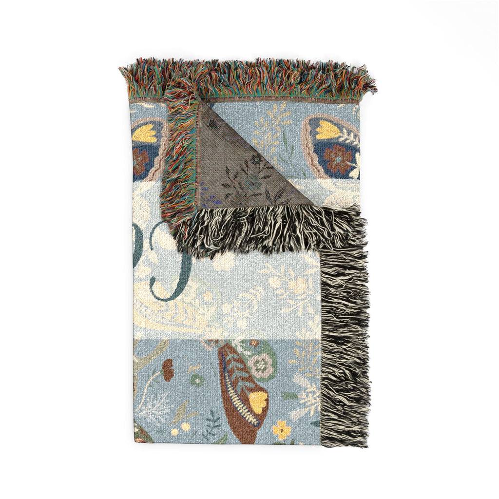 Moth Botanica | Midnight Sky Garden Woven Blanket Printify