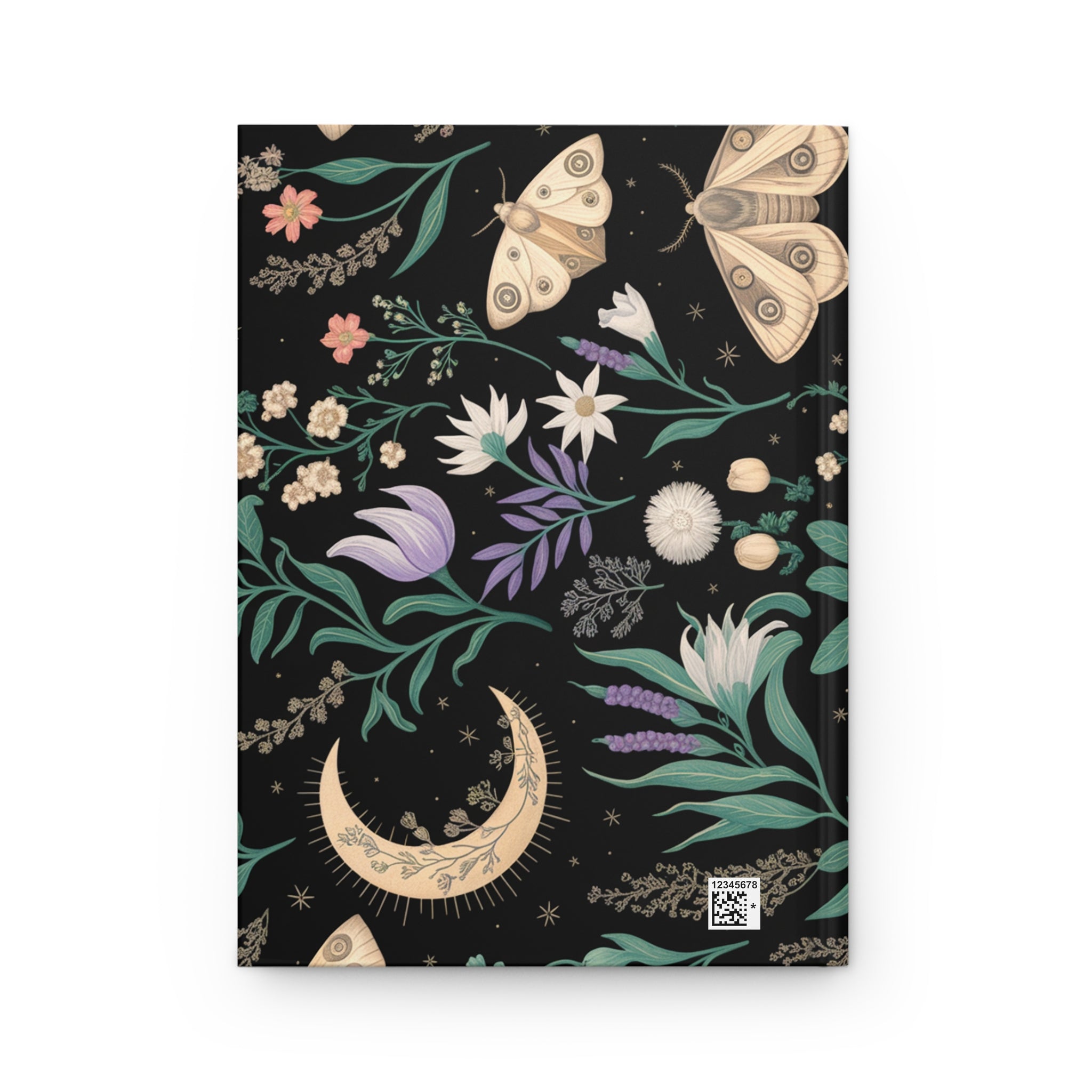Celestial Moth Blooms | Personalized Idea Journal Printify