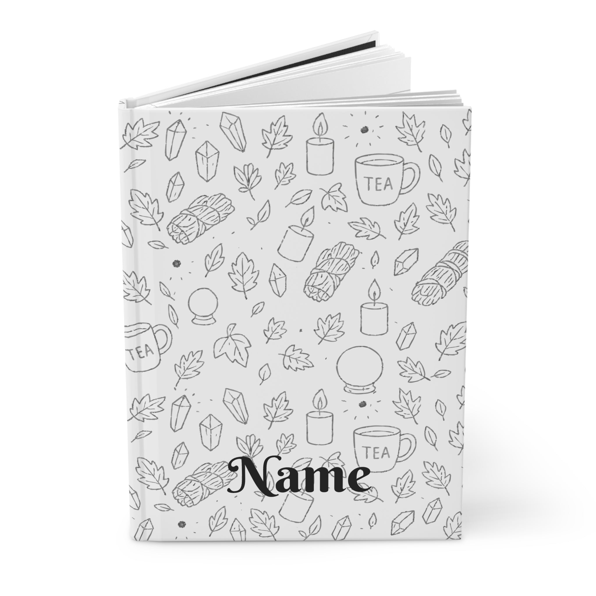 Spiritual Spell Journal, Hardcover Witch Notebook, Ritual Writing Book, Meditation Gift, Mystic Stationery for Intentions & Dreams