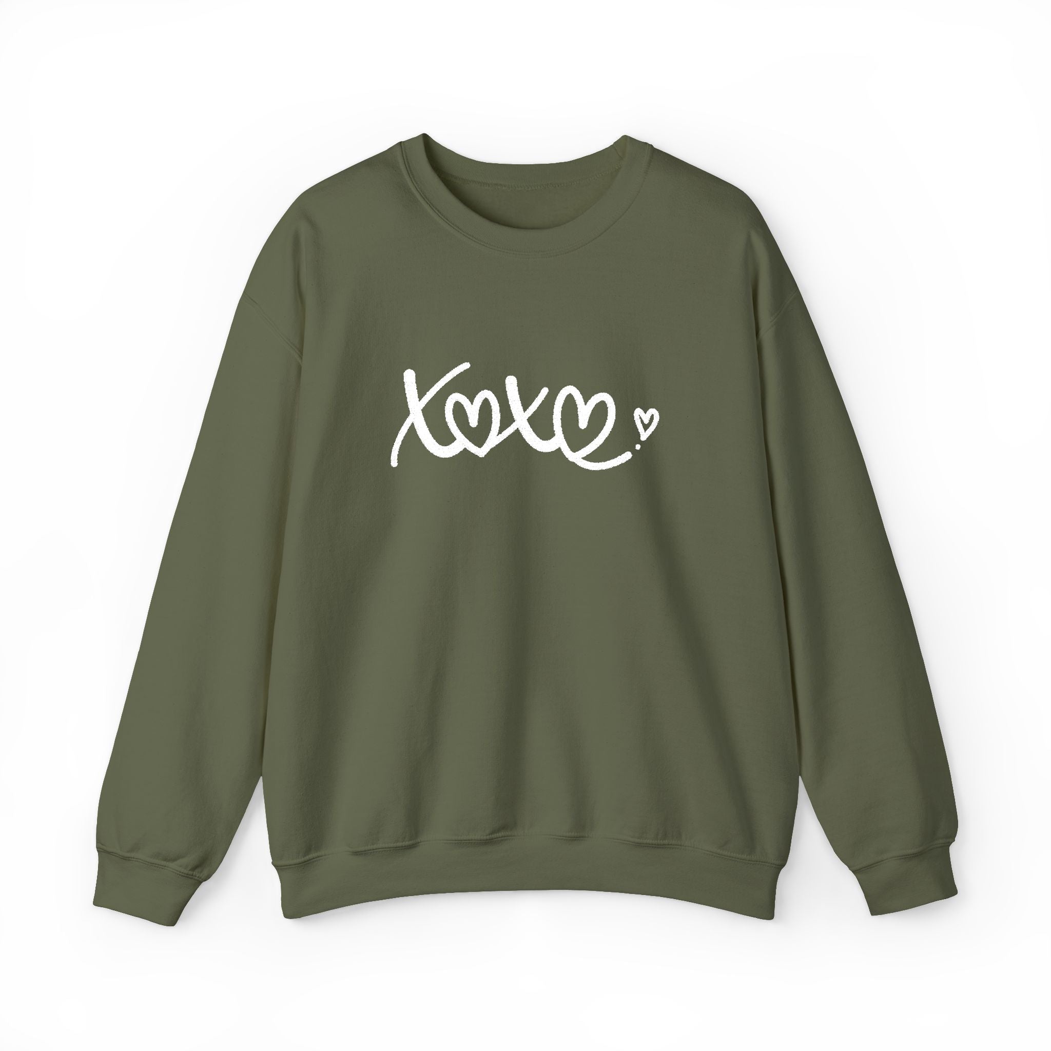 XOXO Embroidered Sweatshirt Hugs and Kisses
