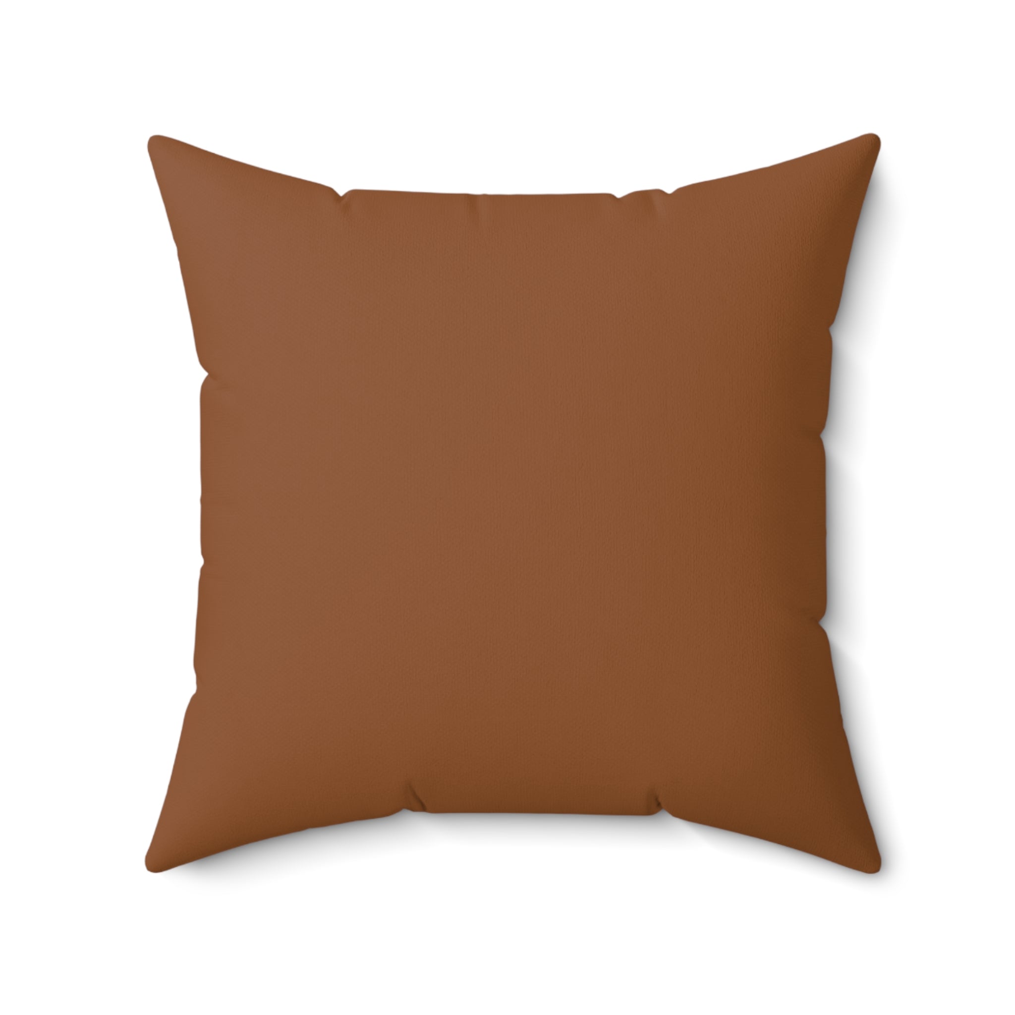 Brown pillow on a white background