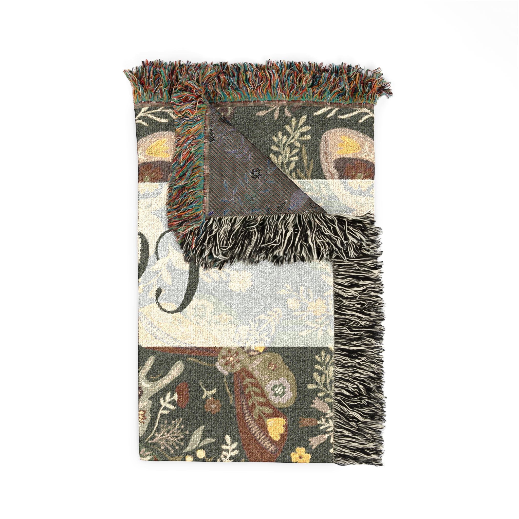 Moth Botanica | Verdant Meadow Woven Blanket Printify