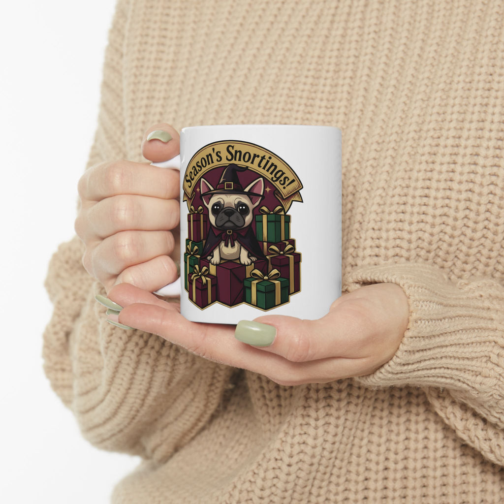 Gothmas Frenchie French Bulldog Mug | Frenchie Christmas Coffee Cup