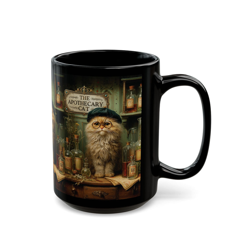 The Apothecary Cat Mug | The Forest Garden Striped Cat Lover Gift