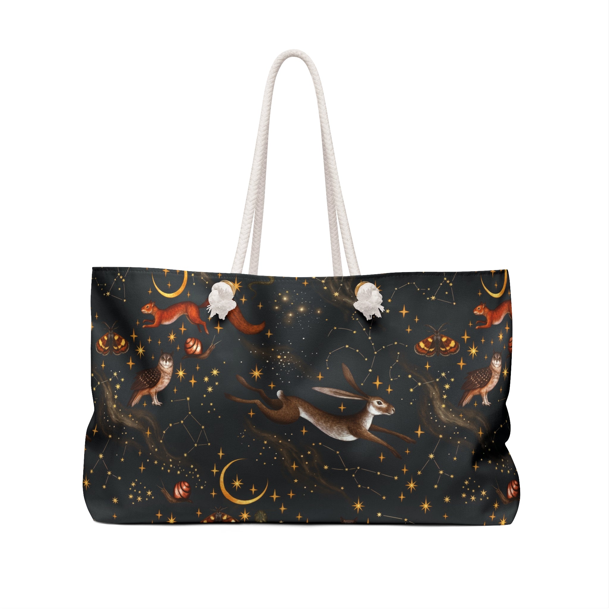 Celestial Woodland Drift Weekender Tote Bag Oversized