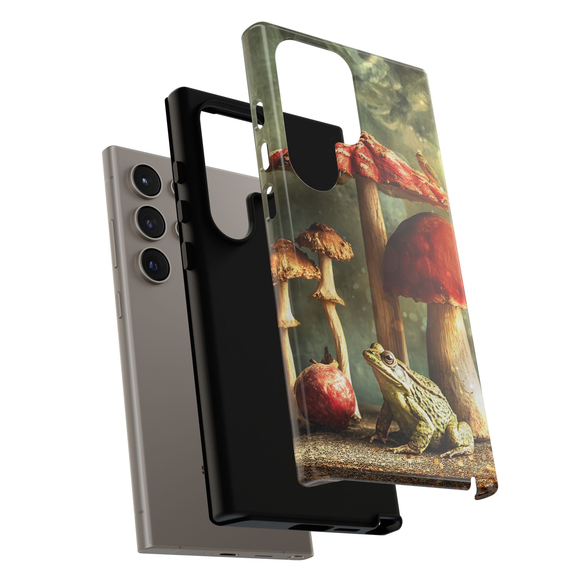 Toad and Stools Case, Crystal Phone case, Toad Stools Case - Tough Case for Toad Lovers, Gift for Her, Mushroom Decor, Toad Vibes