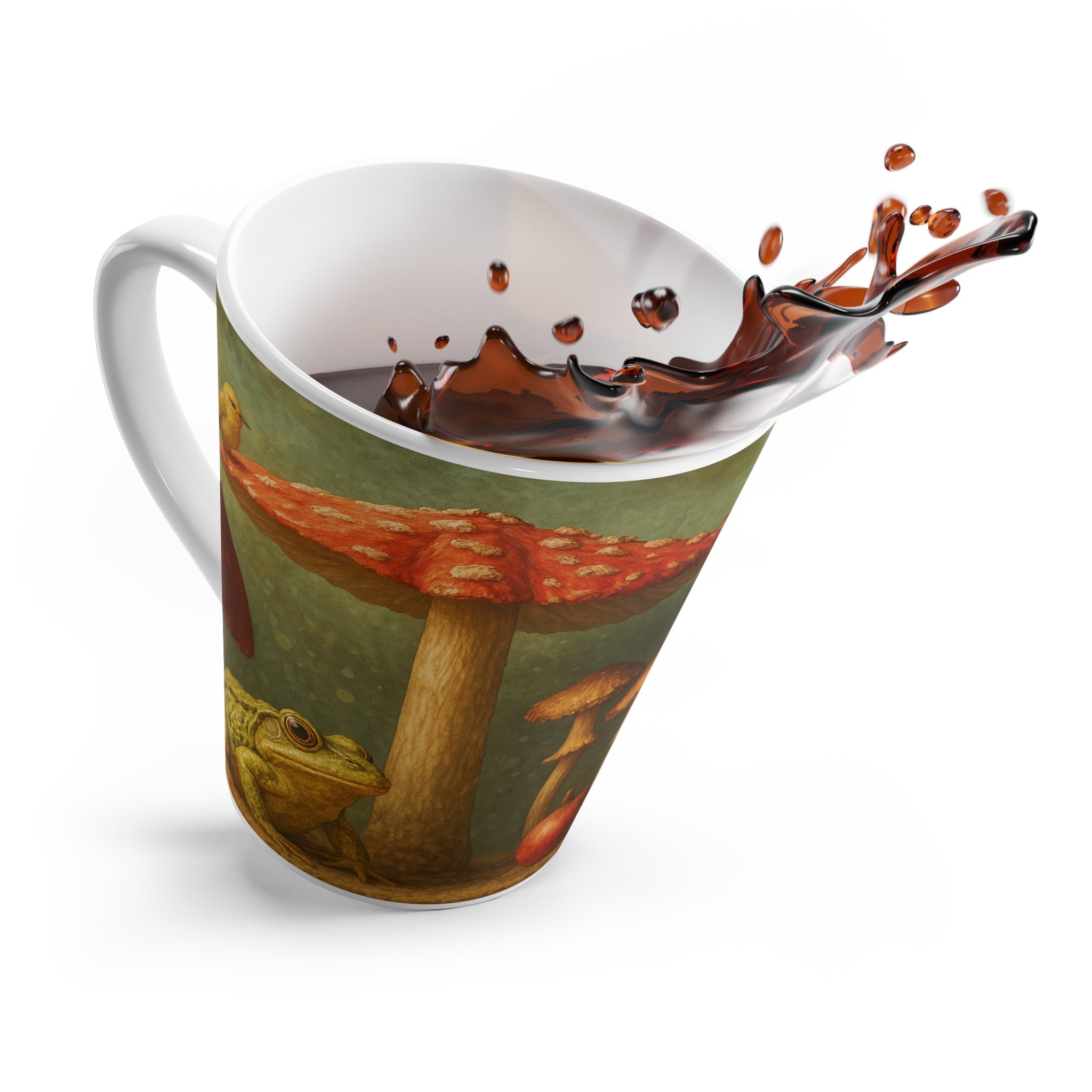 Toadstool Mug Whimsical Latte Cup | Fantasy Tea Mug Nature Lover Gift Cozy
