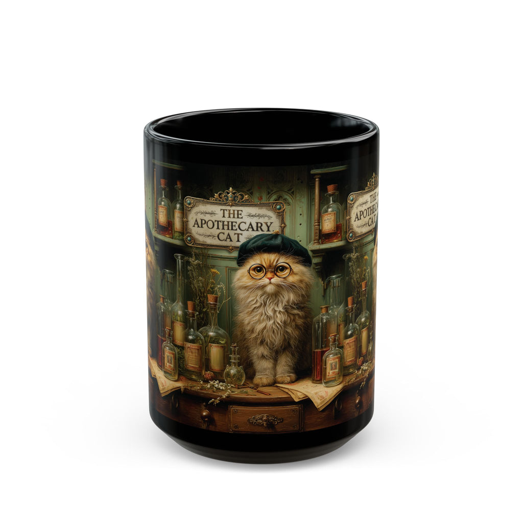 The Apothecary Cat Mug | The Forest Garden Striped Cat Lover Gift