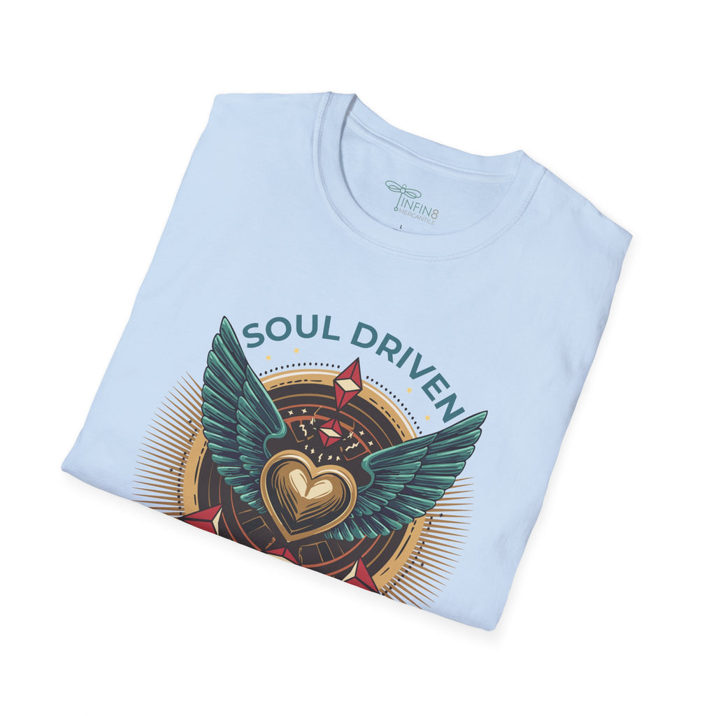 Soul Drive Algorithm T‑Shirt | Unisex Inspirational Tee for Creative Rebels, Frequency Raisers & Gen X Truth Tellers