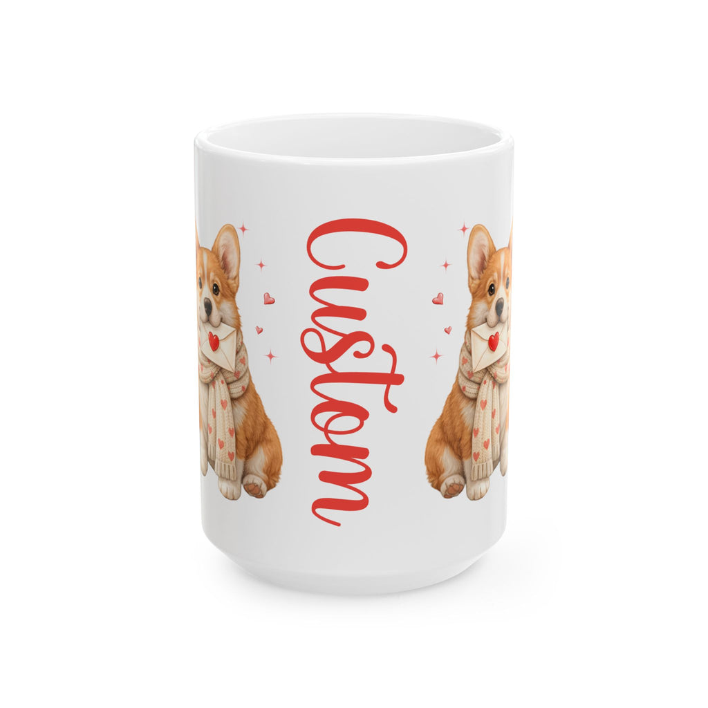 Custom Corgi Mug Personalized Name | Valentine Dog Lover Gift
