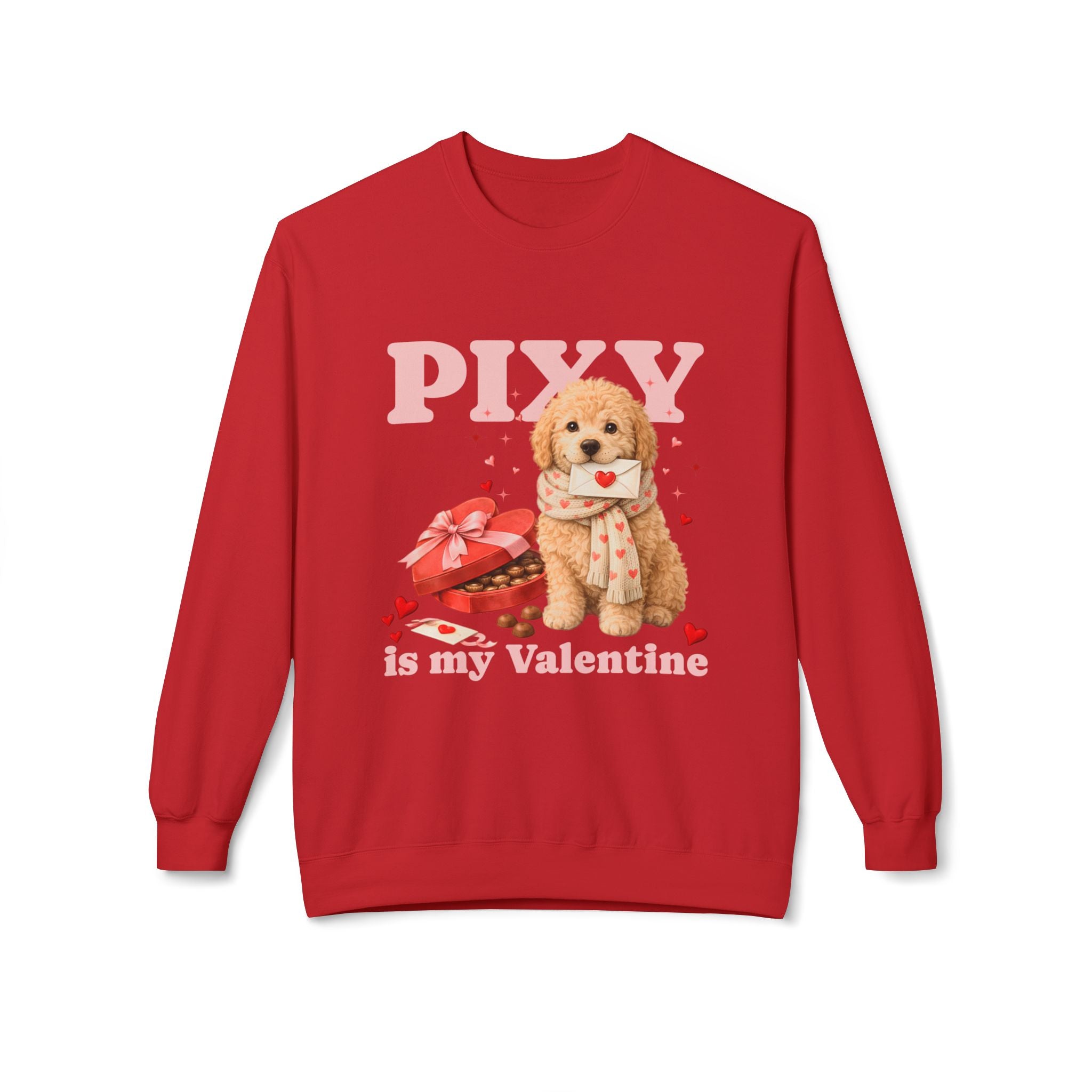 Goldendoodle Matching Dog & Owner Valentine Shirts | Custom Dog Mom Pullover Sweatshirt and Dog Hoodie Set